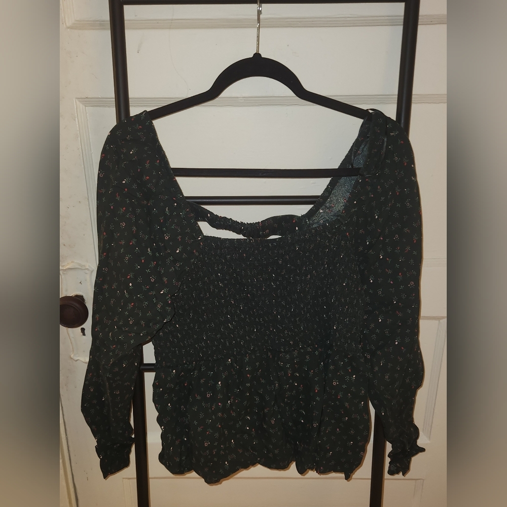 Green blouse